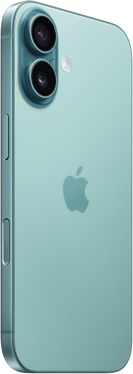 Refurbished Apple iPhone 16 128GB Teal, SIM-Free, 5G Compatible