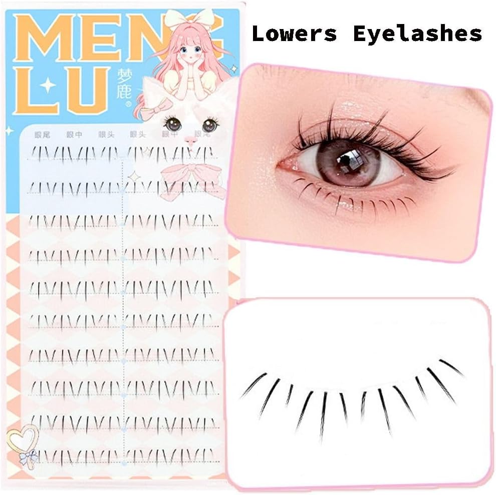 Korean Natural Lower Eyelashes 3DM Ink False Eyelashes Women Cat Claw False Eyelashes Simulation Eyelashes Extension Makeup Tool