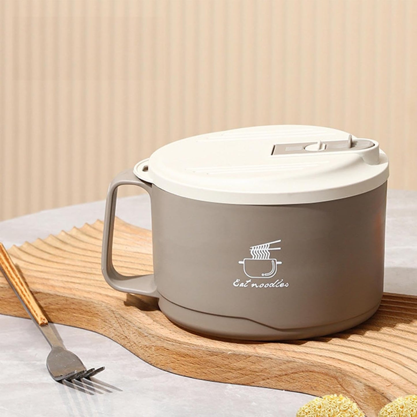 Instant Ramen Rice Bowl, Ramen Donburi, Dishes, Ramen Bowl, With Lid, Food Container, Food Storage, Udon, Miso, Thai Noodles, Instant Ramen Bowl, 3.3 gal (1.1 L), Large Capacity, Insulated, Heat