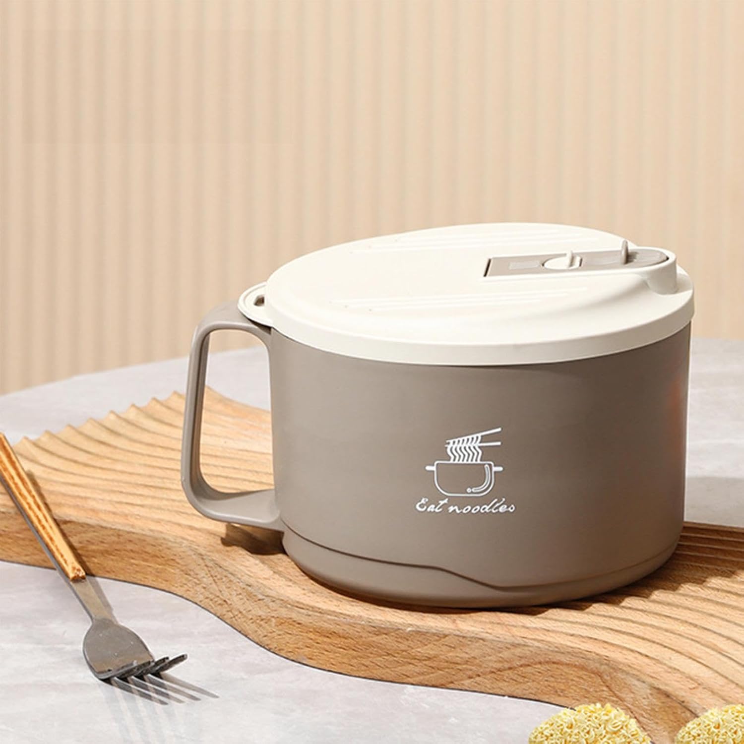 Instant Ramen Rice Bowl, Ramen Donburi, Dishes, Ramen Bowl, With Lid, Food Container, Food Storage, Udon, Miso, Thai Noodles, Instant Ramen Bowl, 3.3 gal (1.1 L), Large Capacity, Insulated, Heat