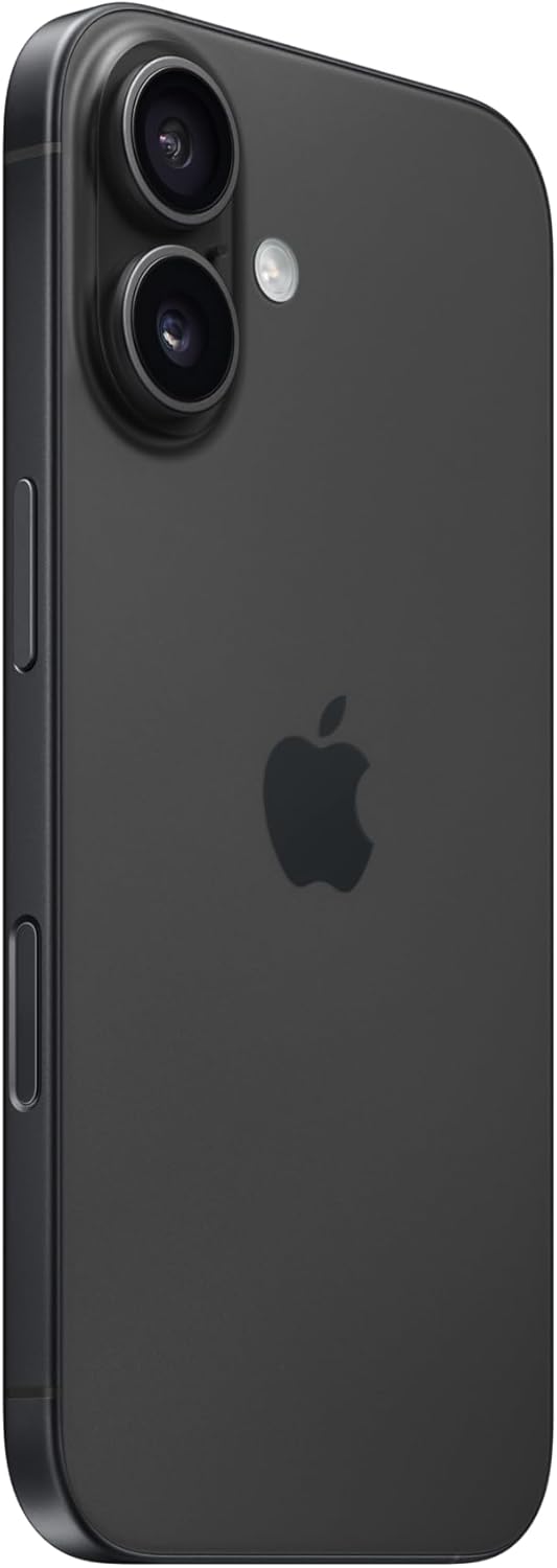 Refurbished Apple iPhone 16 128GB Black, SIM-Free, 5G Compatible