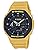 Casio G-SHOCK GA-2100 Series Men's Carbon Core Guard Digital Analog Combination Model, mustard
