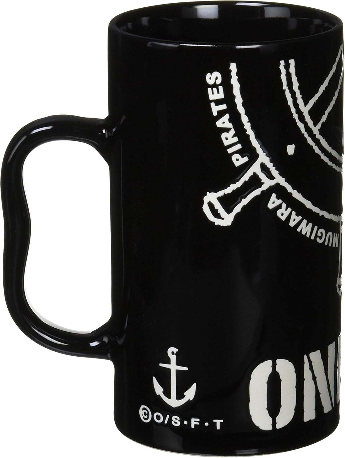 金正陶器(Kaneshotouki) アニメ 「 ワンピース(ONE PEICE) 」 海賊旗 撥水 ジョッキ 600ml ブラック 122197