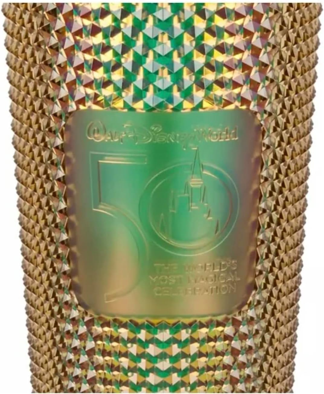 Starbucks Magic Kingdom 400950668991 - Vaso de 50 aniversario con tachuelas doradas, 24 onzas