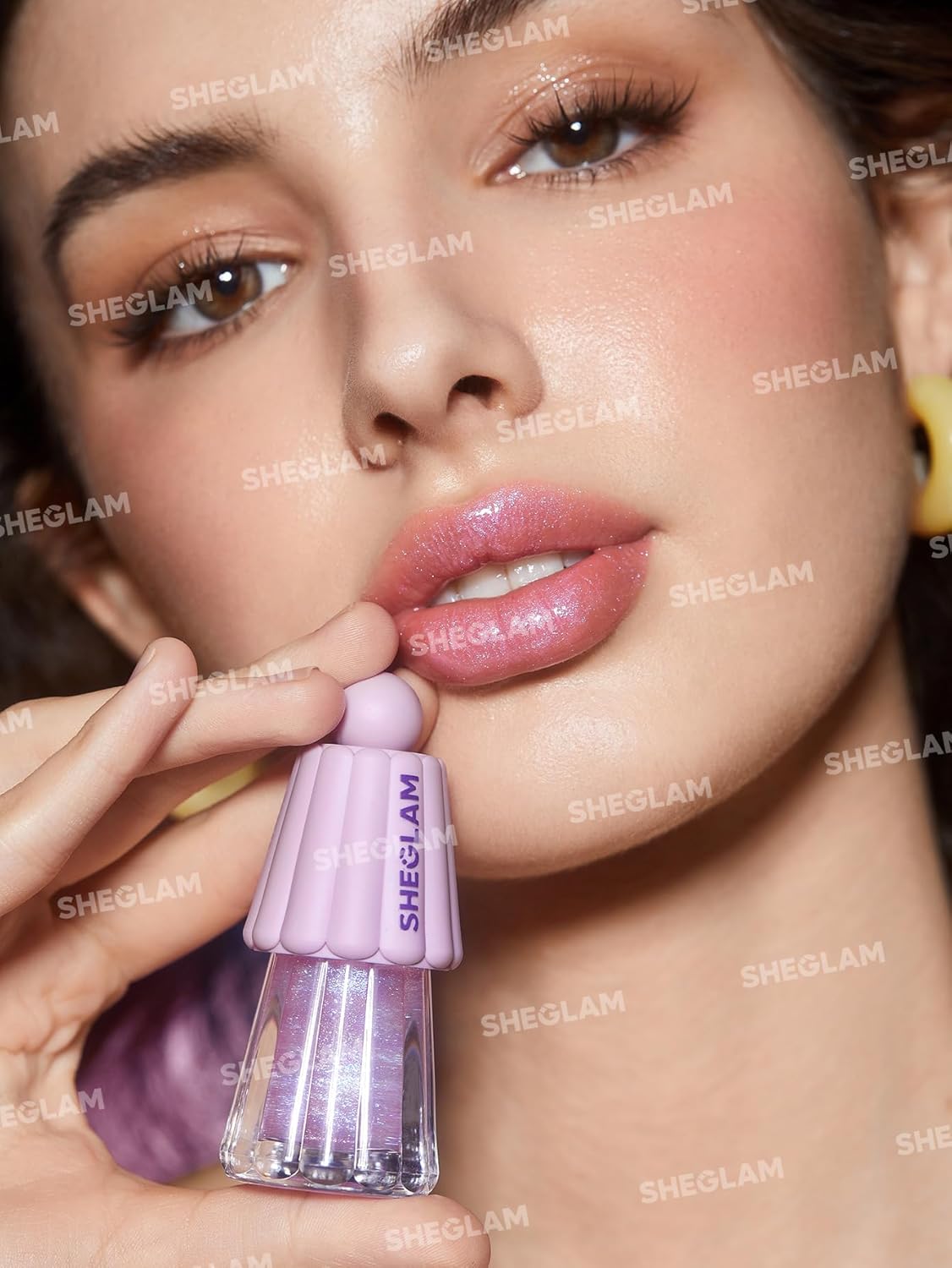 SHEGLAM Jelly Wow Hydrating Lip Oil, Ultra Glossy, Non-Sticky, Moisturizing, Lip Line Care - Princess Vibes