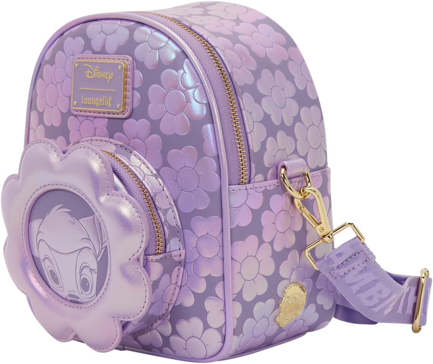 Loungefly Disney Bambi Micro Convertible Mini Mochila y Bolso Bandolera