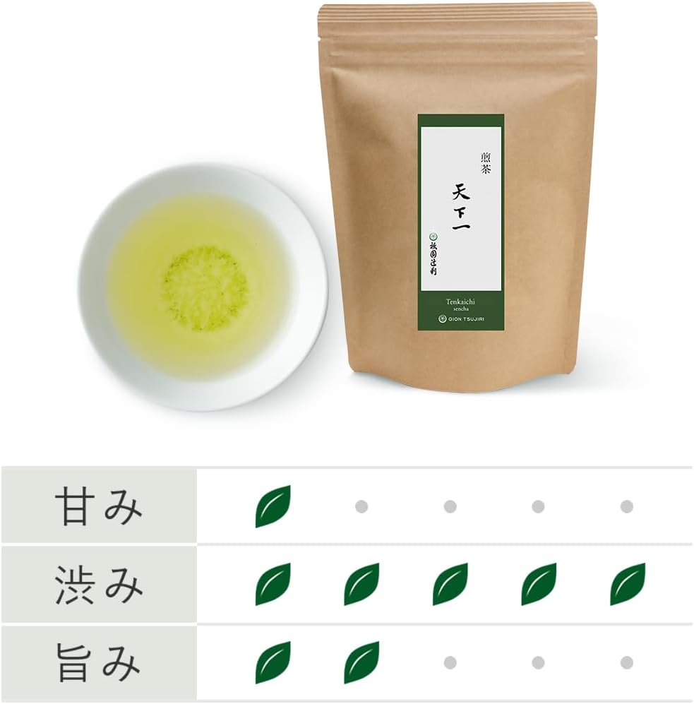 Jaen Tsujiri Kyoto Tea, Sencha, Tenkaichi Tea Leaves, 7.1 oz (200 g) (Gift, Souvenir)