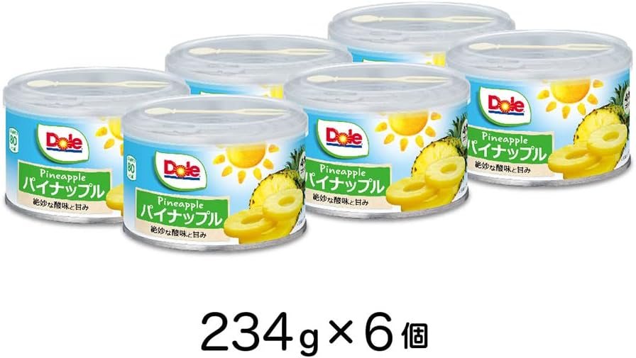 Dole Canned Pineapple Slices 8.1 oz (234 g) x 6 pieces Dole
