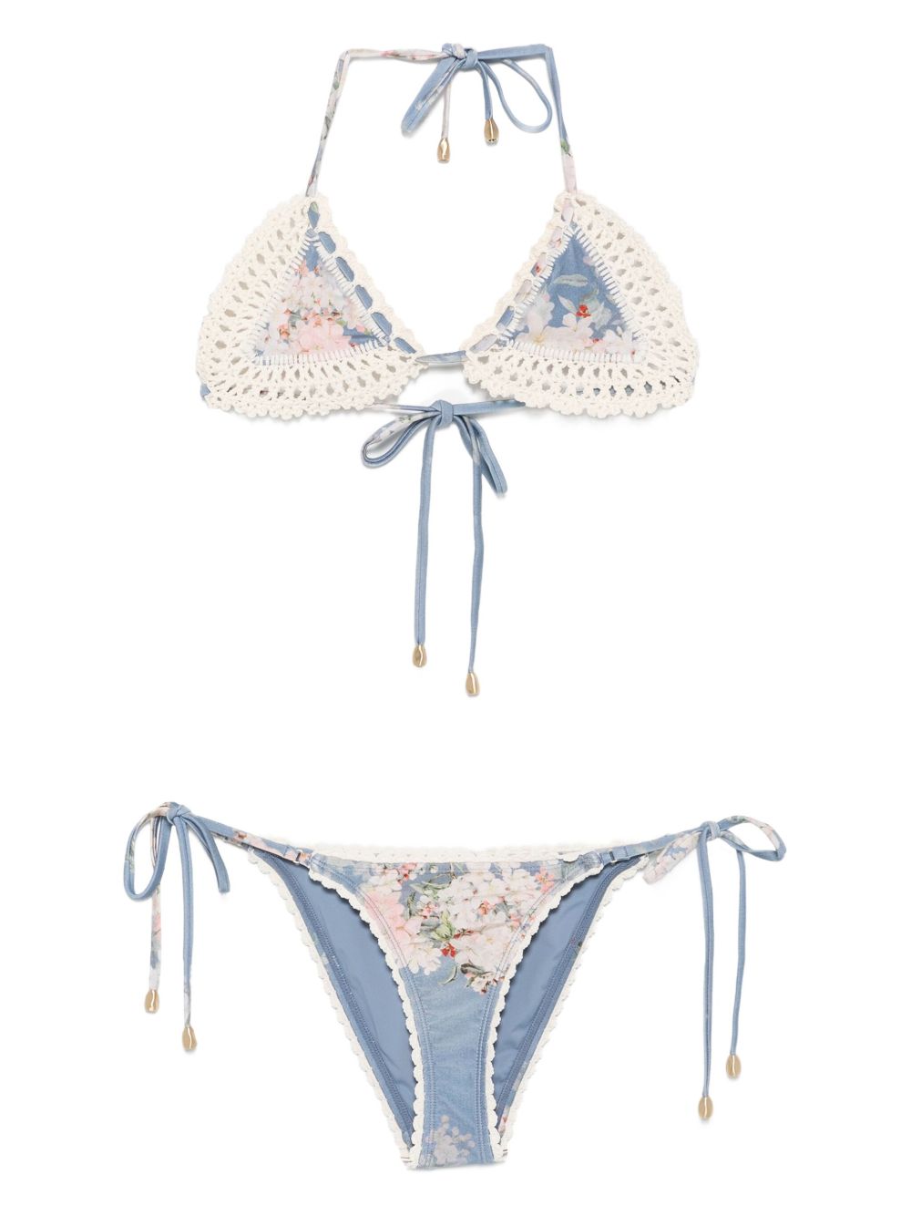 Zimmermann Zimmermann Cascadianかぎ針編みビキニセット - Image 2
