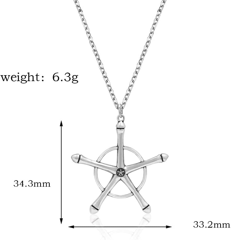 Akixen Bleach Reaper Rinder Ishida Uryu Necklace, Cosplay, Anime Tools, Lightweight, Accessory, Fashion Accessory, Halloween, Christmas Gift