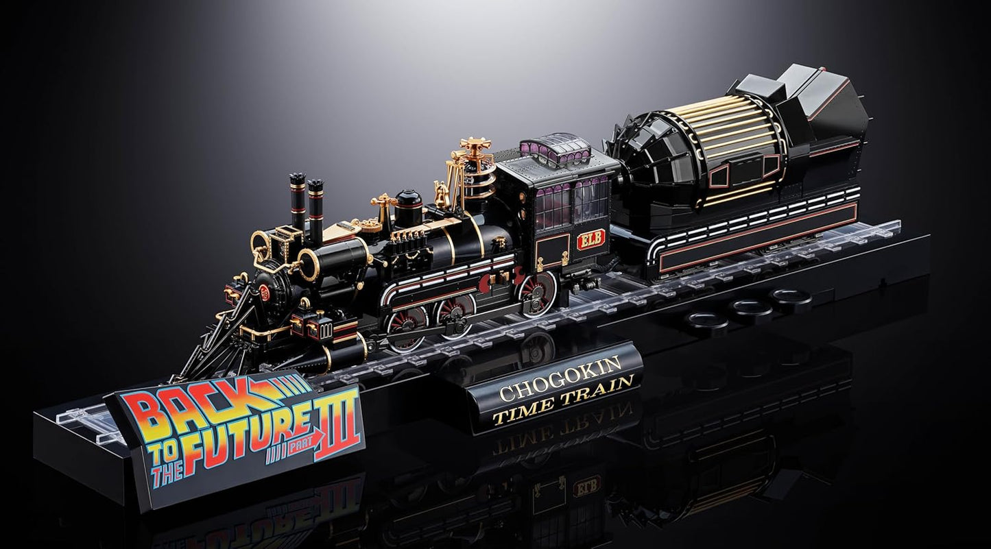TAMASHII NATIONS Chogokin Back to the Future Part 3 Time Train, Approx. 20.5 inches (520 mm), ABS & Die Cast & PVC Pre-painted Action Figure