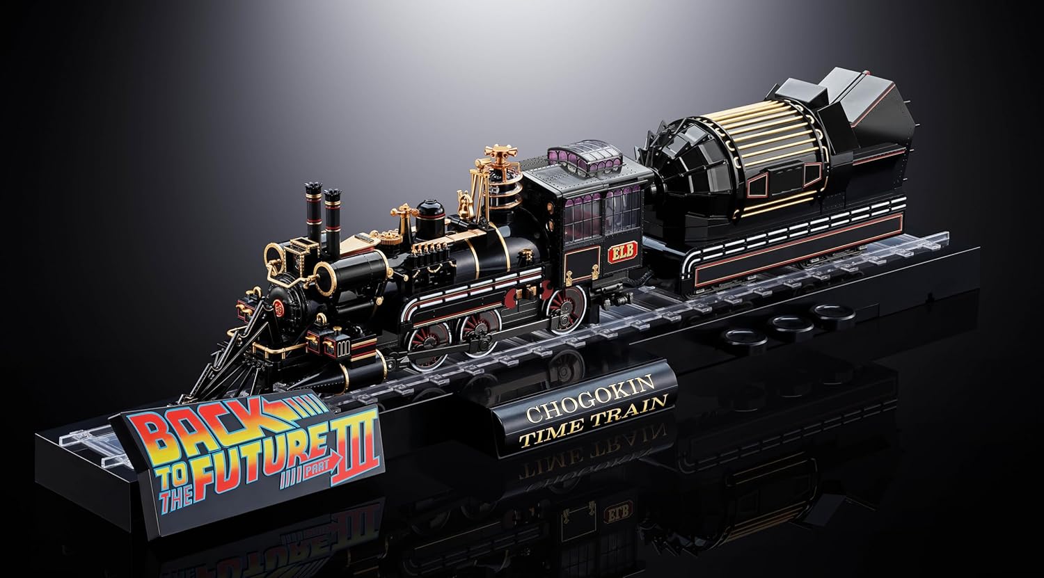 TAMASHII NATIONS Chogokin Back to the Future Part 3 Time Train, Approx. 20.5 inches (520 mm), ABS & Die Cast & PVC Pre-painted Action Figure