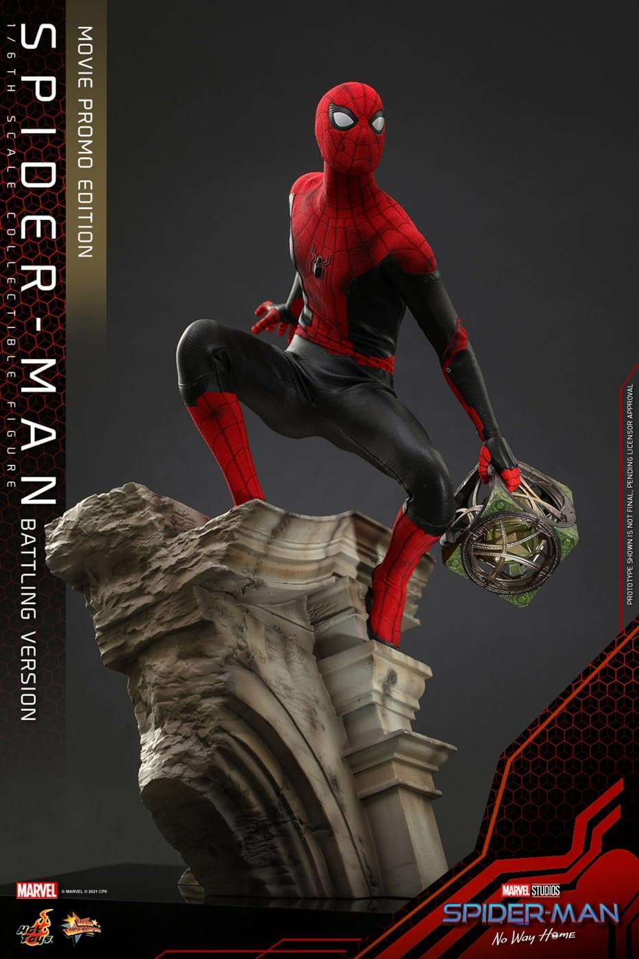 Movie Masterpiece Spider-Man: No Way Home 1/6 Scale Figure Spider-Man (Battle Version) [Promo Edition]
