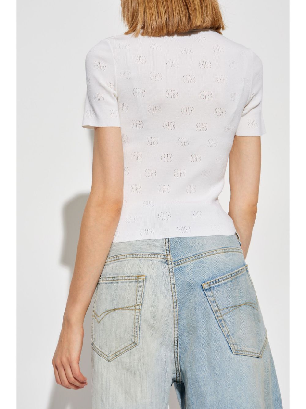 Balenciaga バレンシアガオープンニットウールトップ - Image 2