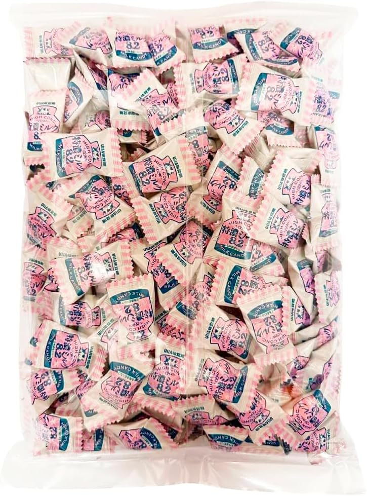 UHA Flavor Sugar Extra Rich Milk, 8.2, Large Capacity, Approx. 100 Pcs, Share Pack, Produced in Hokkaido, Commercial Use, Individually Packaged, Small Bag, Assorted, Large Bag, Extra Strong, Candy