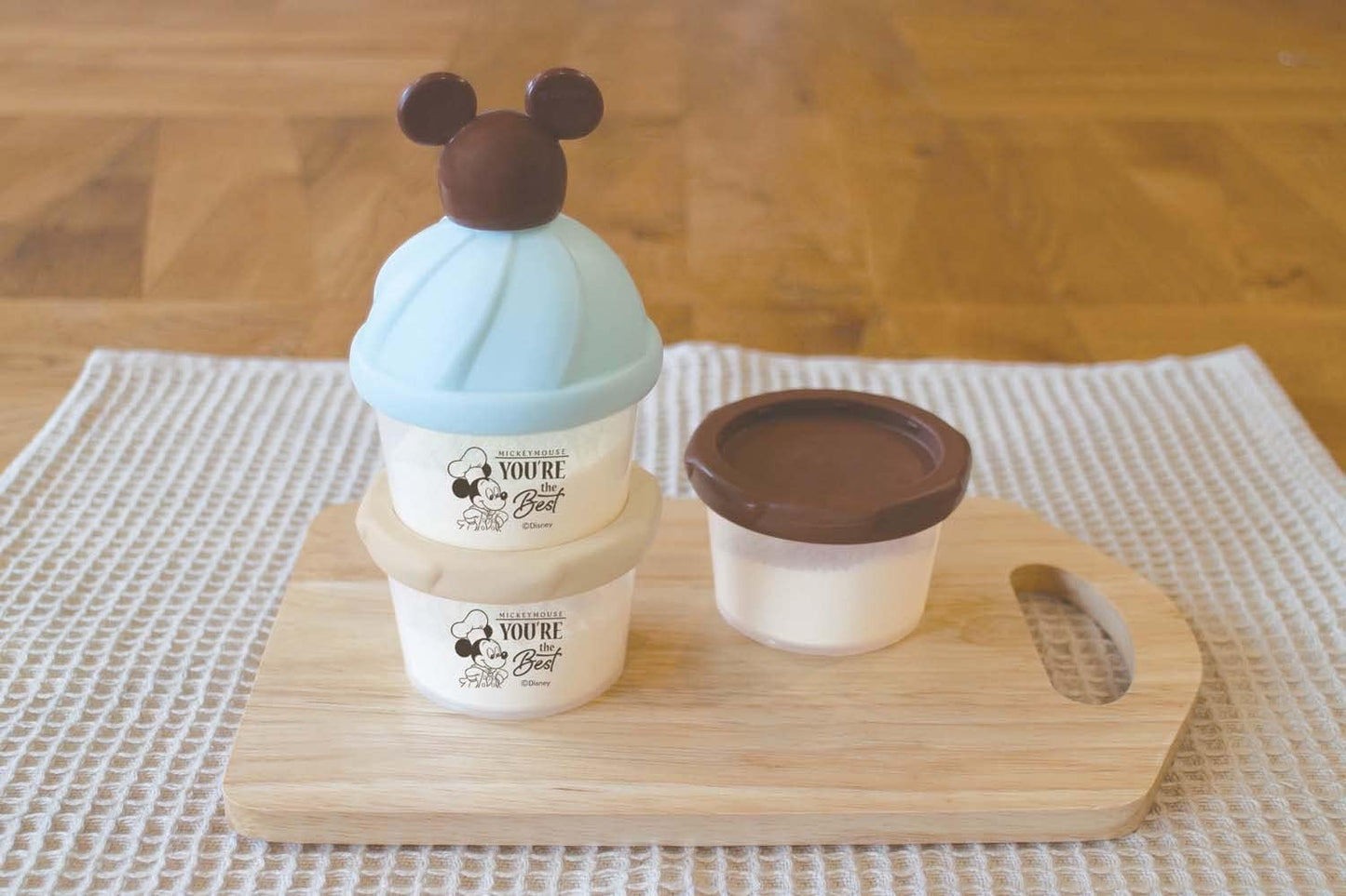 Nishiki Kasei Powder Milk Case Mickey Mouse Mint
