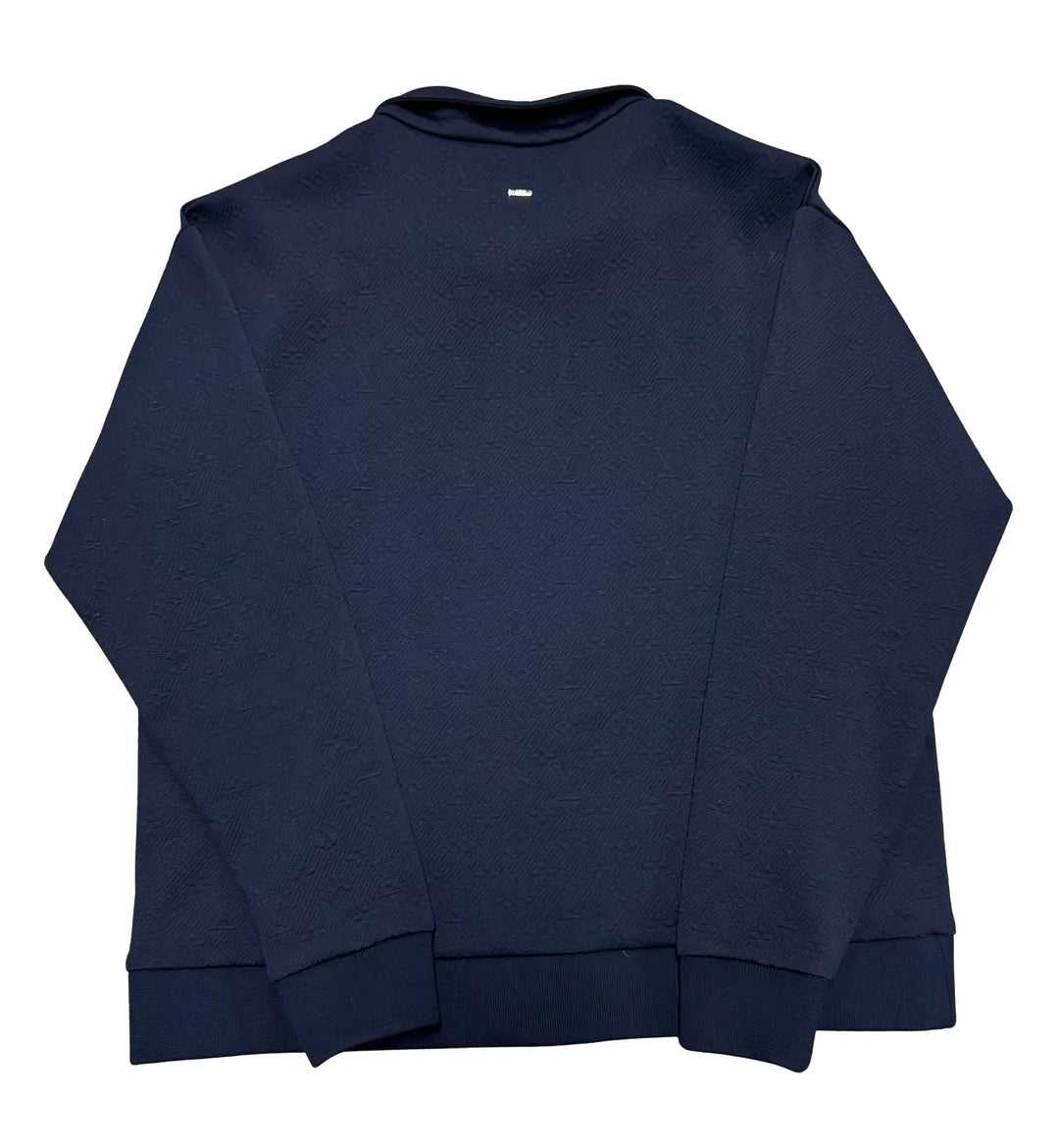 LOUIS VUITTON MONOGRAM 'ZIP THROUGH' NAVY BLUE ZIP UP JACKET