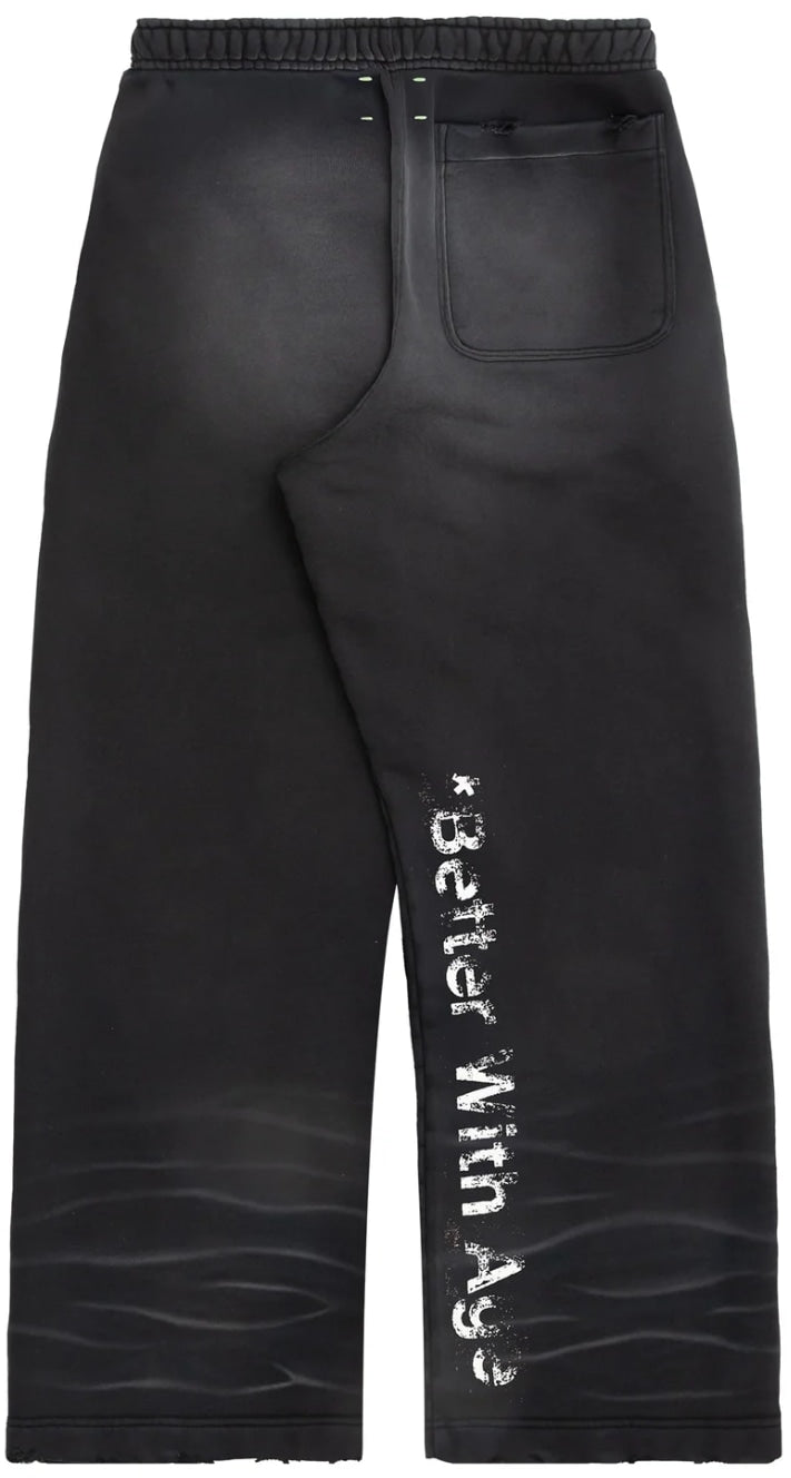 *BETTER WITH AGE 'FUCK YOU' BLACK SWEATPANTS