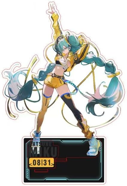 Miku Goods, Lucky Bag, 5-piece Set, Can Badge, Acrylic Stand, Key Chain, Quicksand Ticket, Birthday, Gift, Animation, Moe Goods, Souvenir, Surroundings, Accessories
