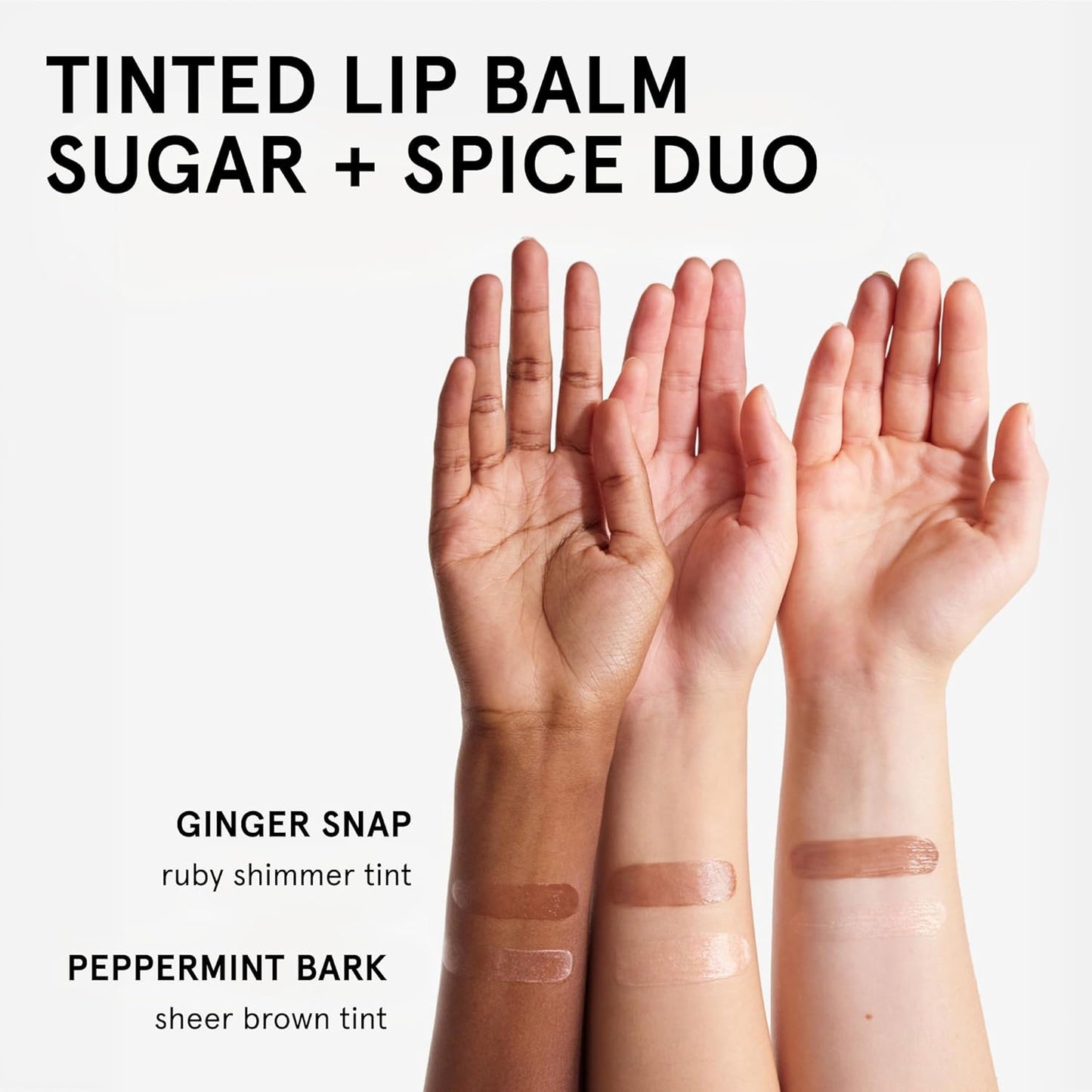 Glossier Balm Dotcom Hydrating Lip Balm Duo - Peppermint Bark & Ginger Snap - Lanolin, Beeswax & Castor Oil for Dry Lips - Nourishing Lip Care Gift Set, 2 x 15ml