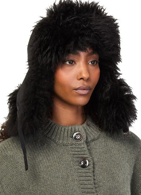 YVES SALOMON Lamb fur chapka - Image 2