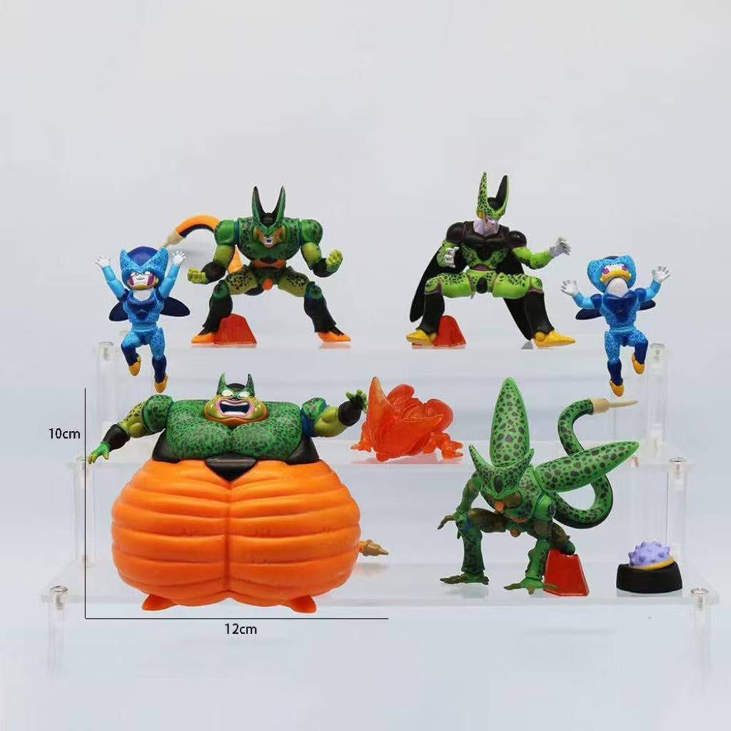 ドラゴンボール セル フィギュア 8種類セット、セルの一生 完全体、自爆形態、セルジュニア、コレクション、PVC製、卓上装飾、車飾り [並行輸入品]