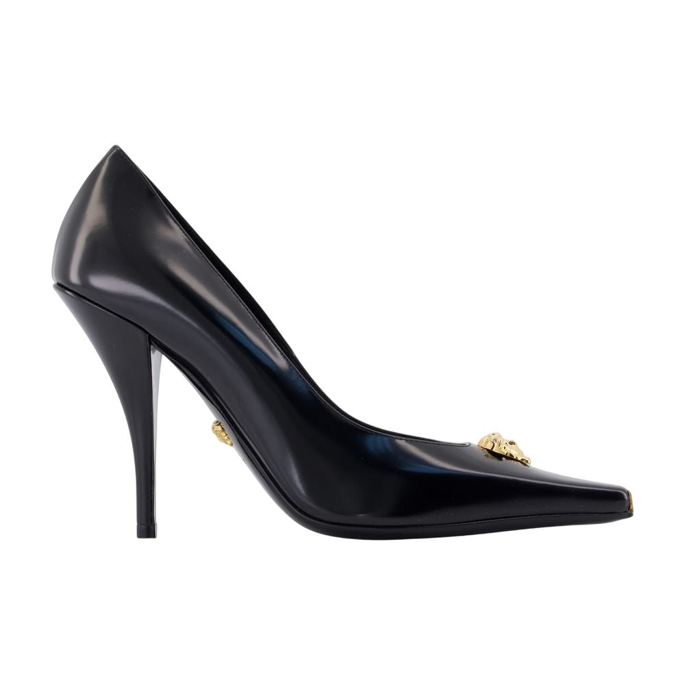 Versace T.105ポンプヴェルサーチレザーブラック - Image 2