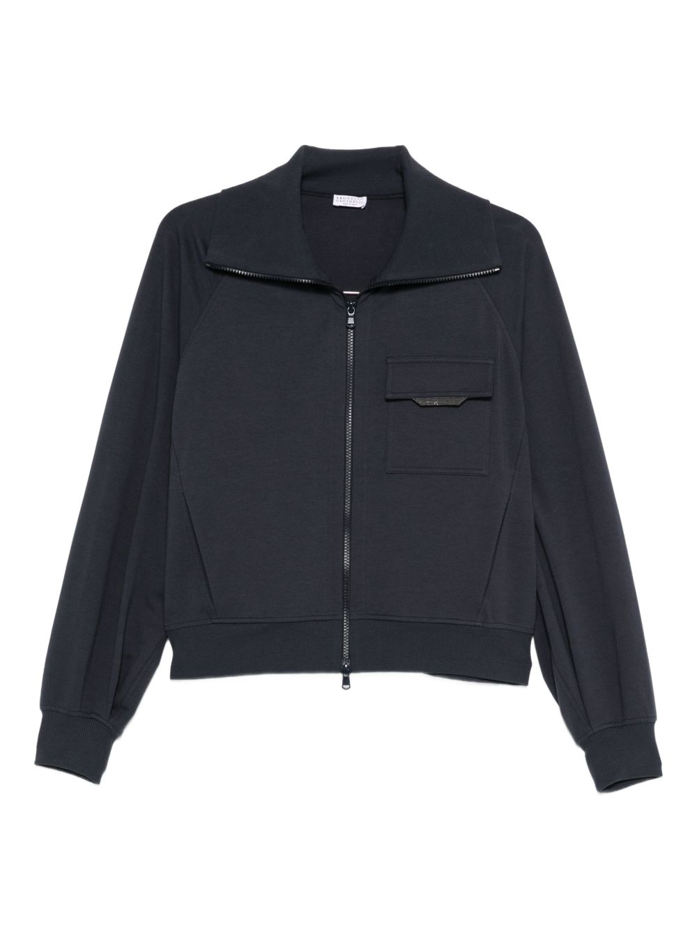 Brunello Cucinelli Cotton Zipped Sweatshirt - Image 2