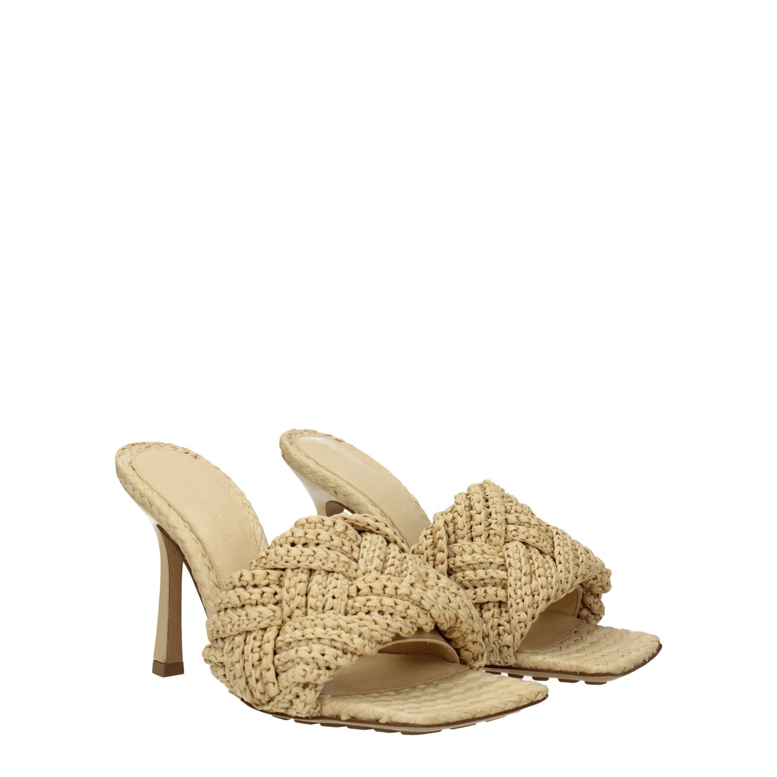 Bottega Veneta Sandals Lido Women Rafia Beige/Cane Sugar - Image 2