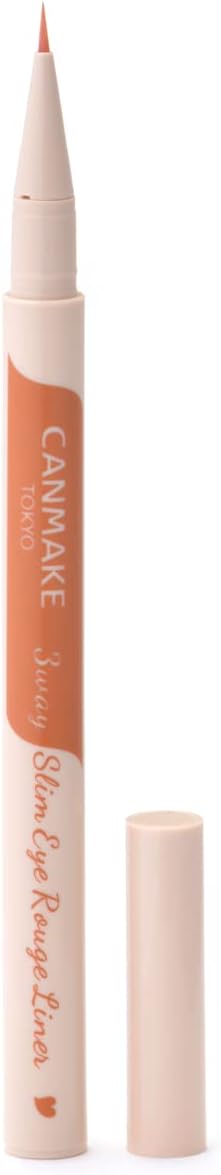 Canmake 3-way Slim Aire Rouge Liner 02 Sheer Orange Double Line Double Line Eyepamper 1 Piece (1)