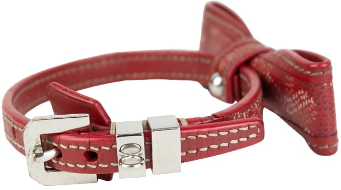GOYARD 'RED' DOG COLLAR