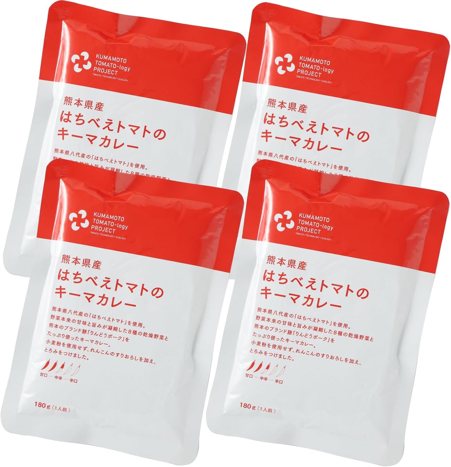 HOSHIKO Keema Curry Made in Kumamoto, Medium Spicy, 6.3 oz (180 g) x 4 Bags Set, Gluten Free Curry, Retort, Made in Japan, Made in Japan, Made with Pork, Dried Vegetables, Spices