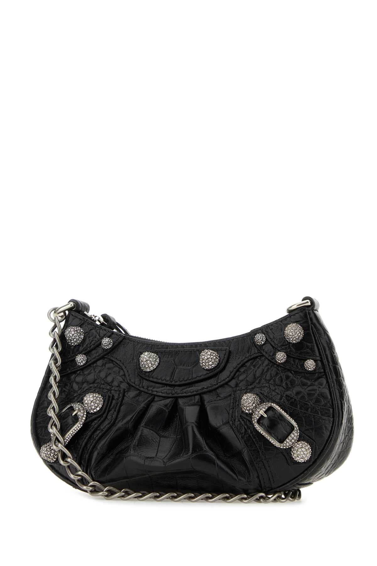 Balenciaga Black Leather Le Cagole Mini Handbag - Image 2
