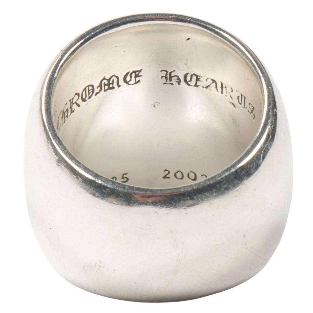CHROME HEARTS 'OVAL STAR' SILVER RING