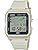 Casio LF-30 Series World Time Digital Unisex Wristwatch, Ivory LF-30W-8A, sports