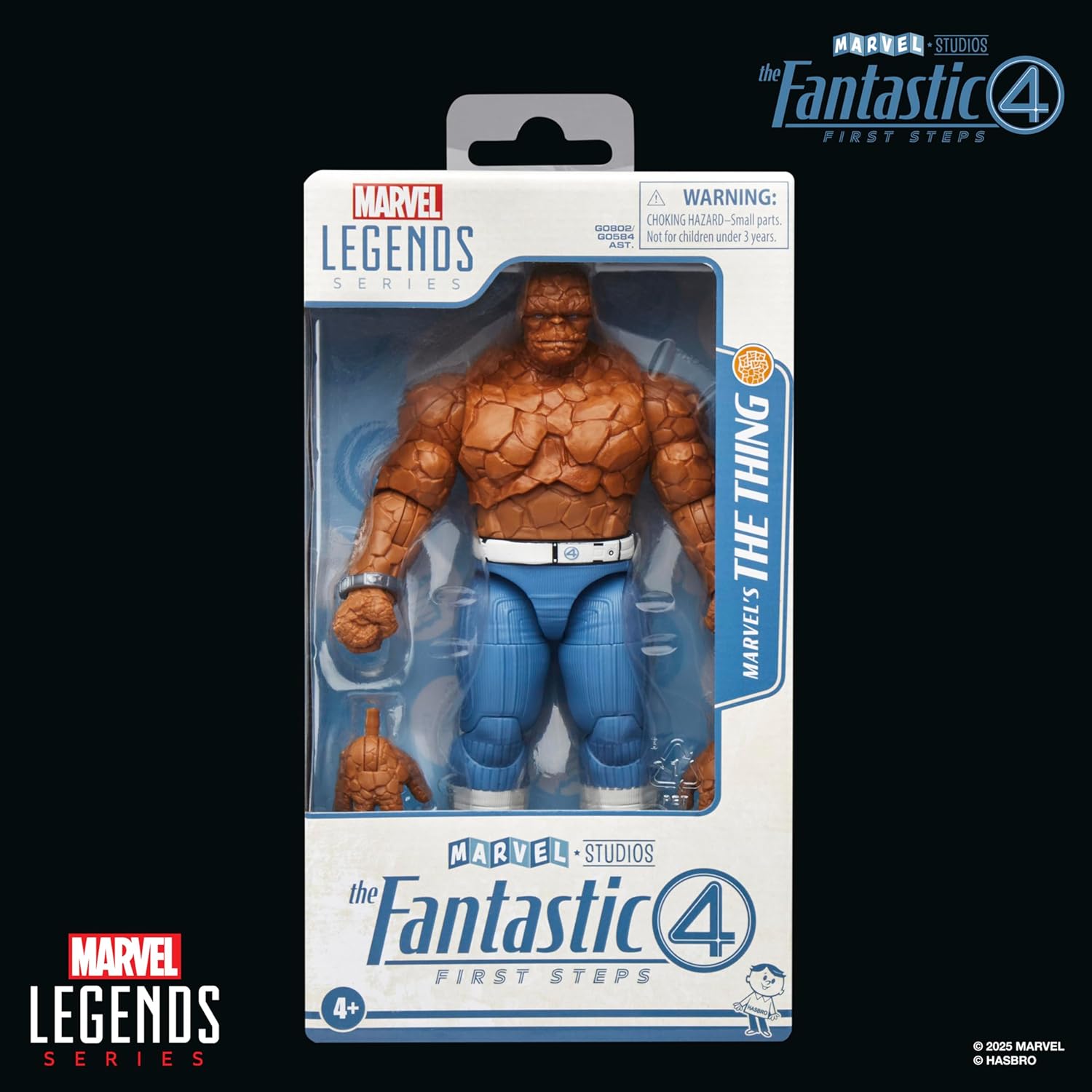Hasbro Marvel Legends Series Marvel The Thing Fantastic 4: First Steps Ben Grim Movie Collection 6" Action Figure Toy G0802 Authentic