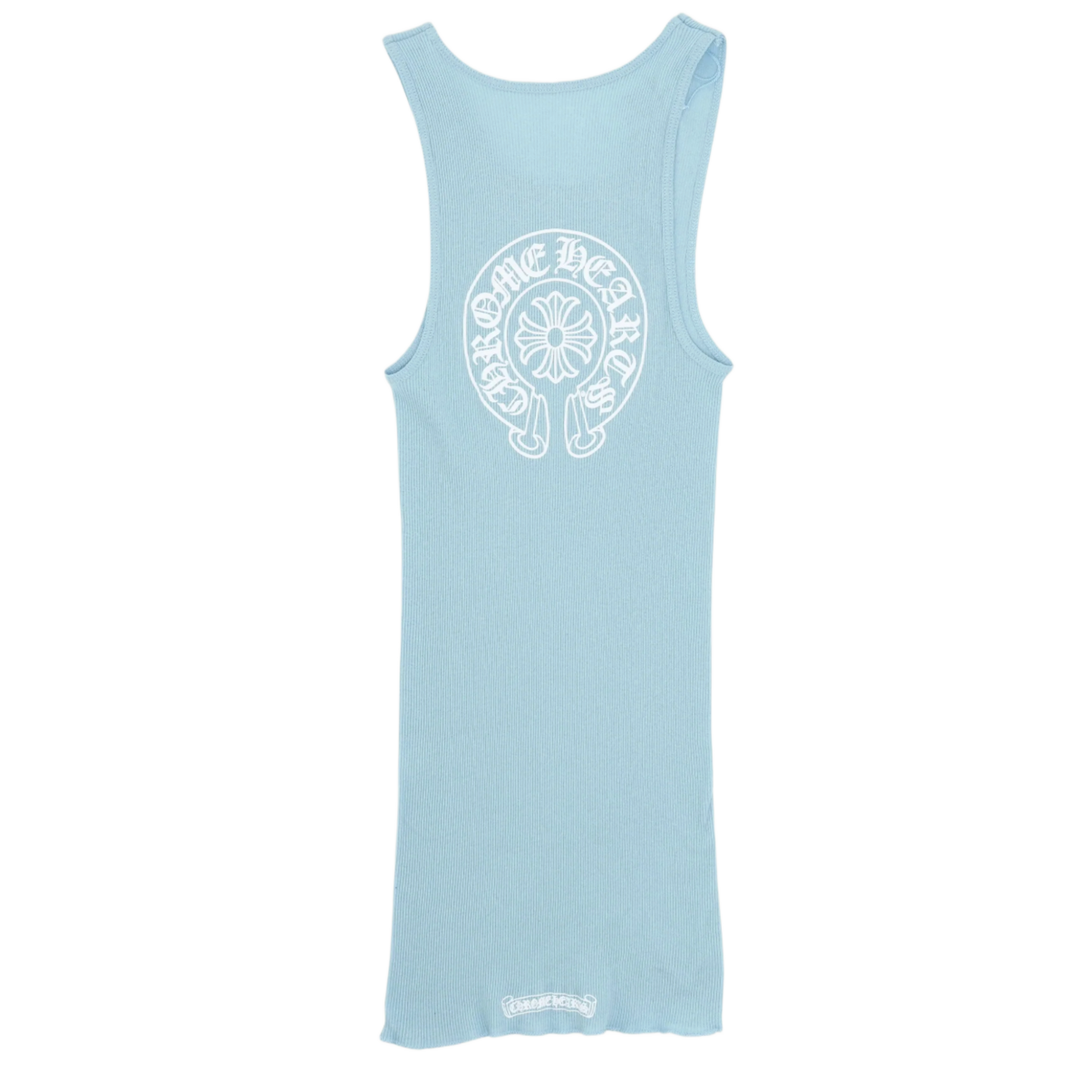 CHROME HEARTS 'BLUE' HORSESHOE TANK TOP