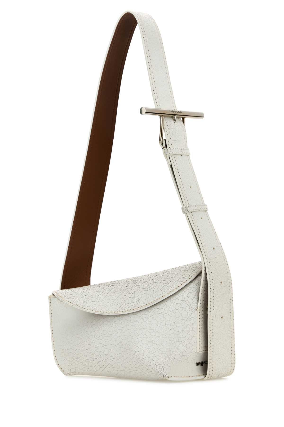 Alexander Mcqueen アレクサンダーマックイーンホワイトレザースリングクロスボディバッグ - Image 2