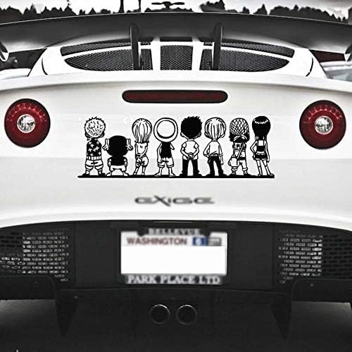 GenPick Henpic Anime One Piece Car Post Cartoon Anime Side Door Decoration Drawing Shuttle Car Sticker (11.8 * 4.0 inch)