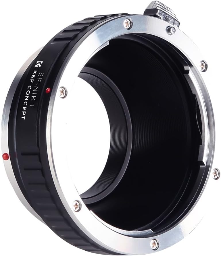K&F CONCEPT マウントアダプター EOSレンズ 1カメラ対応 Canon対応 EF マウントレンズ 変換 ニコン対応1 カメラ装着用 ニコン対応1カメラ レンズアダプター メーカー直営店