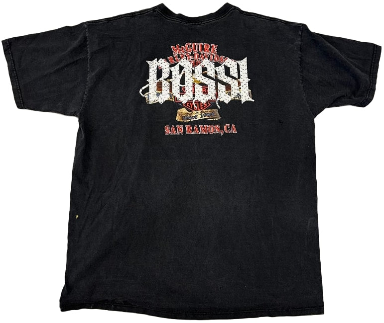 BOSSI 'SAN RAMON EAGLE' RHINESTONE VINTAGE TEE