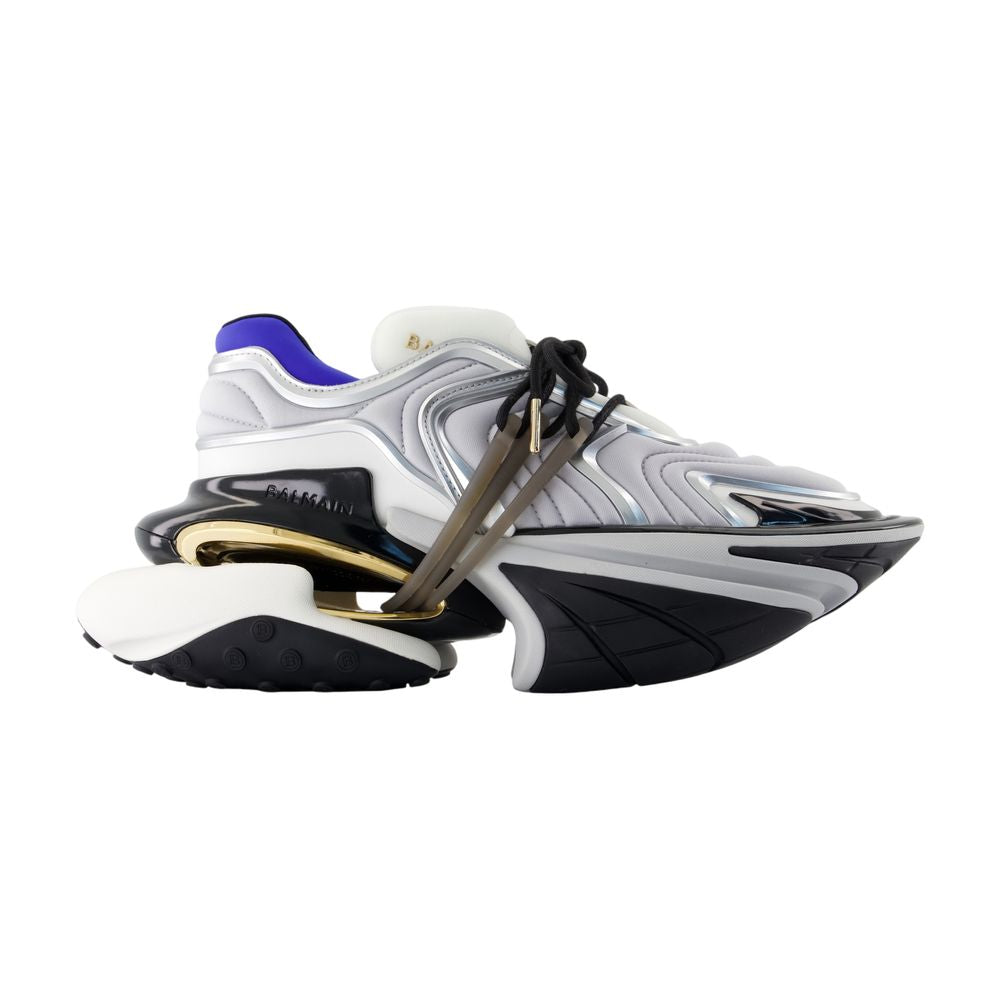 Balmain ユニコーンウェーブスニーカーバルメインレザーマルチ - Image 2