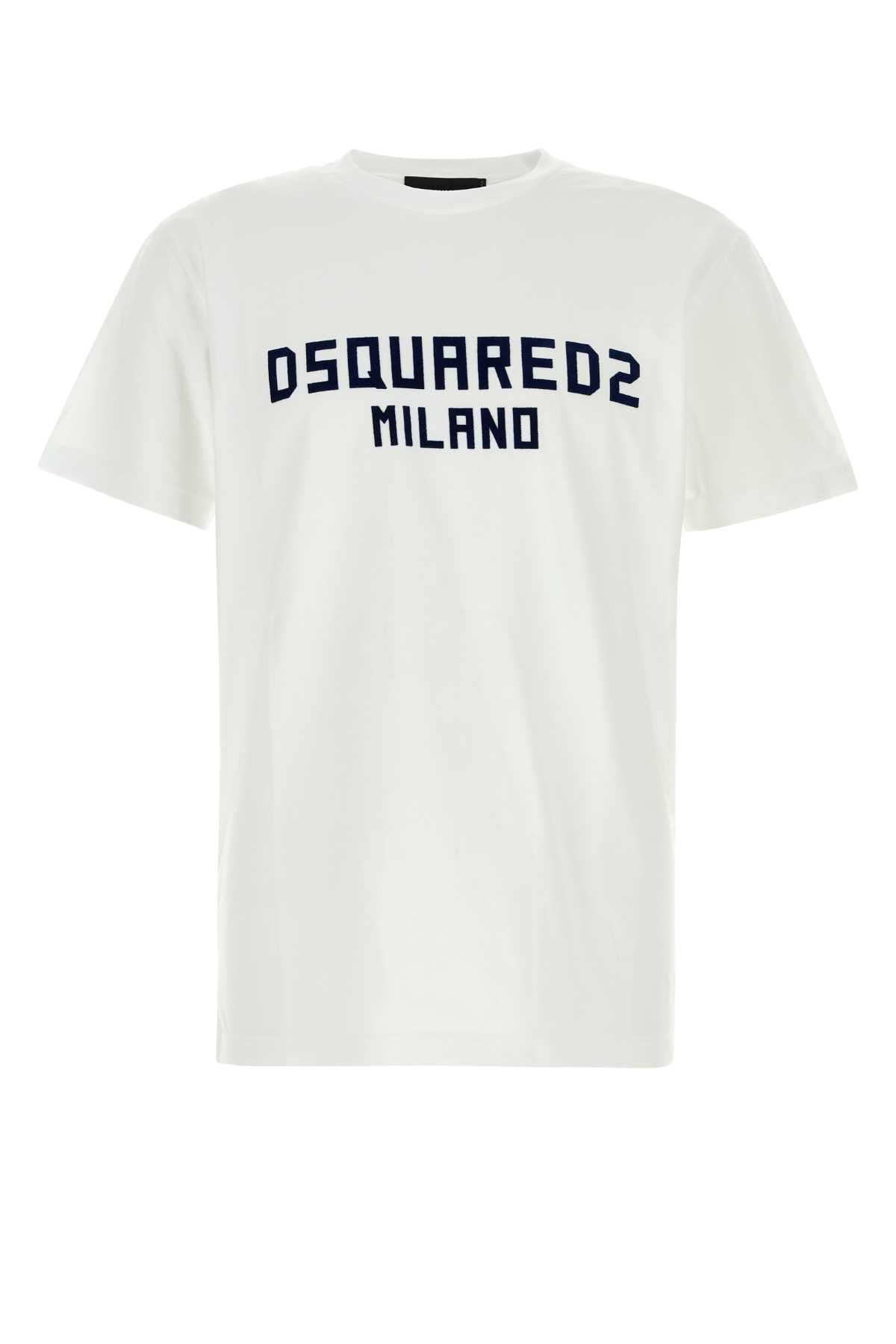Dsquared2 ディースクエアード ホワイト コットン T シャツ - Image 2