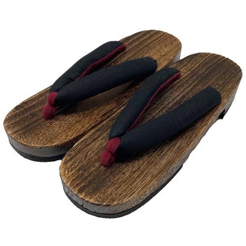 Kyoto Kimono Yuzen Geta Clogs, Women's, Yukata Accessories, Hemp Leaves, Solid Color, Dull Color