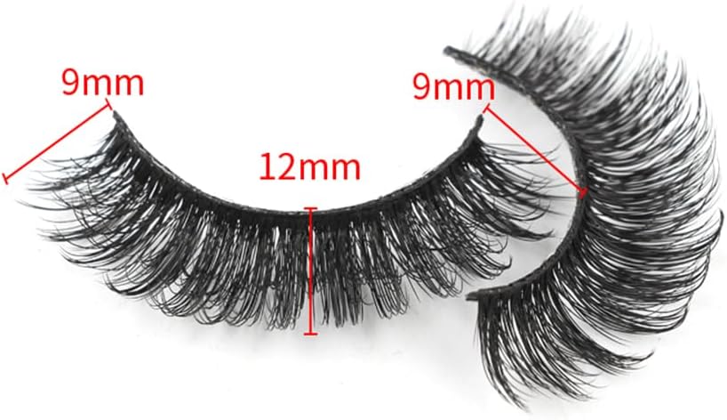 超濃密 Dカール 10ペア つけまつげ フェイクミンク アイラッシュ 柔らかく 手作り 舞台用 日常化粧 ロング まつげ (7D-32)