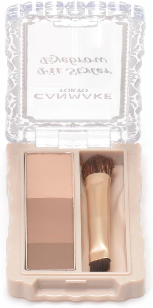 Canmake Fit Styler Eyebrow 01 Natural Brown 0.07 oz (2 g) Eyebrow Natural Eyebrow Exfoliating Eyebrow