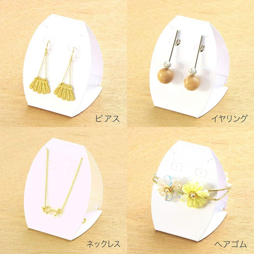 Daishiya D124 Egg-shaped Mount 3-Way Earrings, For Necklaces (Matte Paper, 15 Sheets)