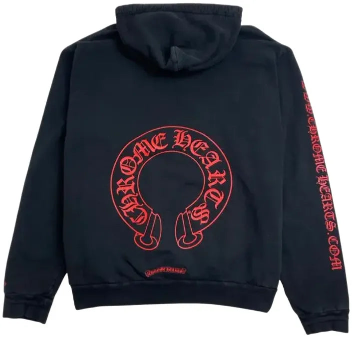 CHROME HEARTS 'RED' HORSESHOE HOODIE