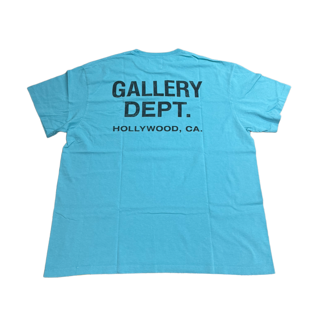 GALLERY DEPT. 'LOGO' TURQUOISE TEE