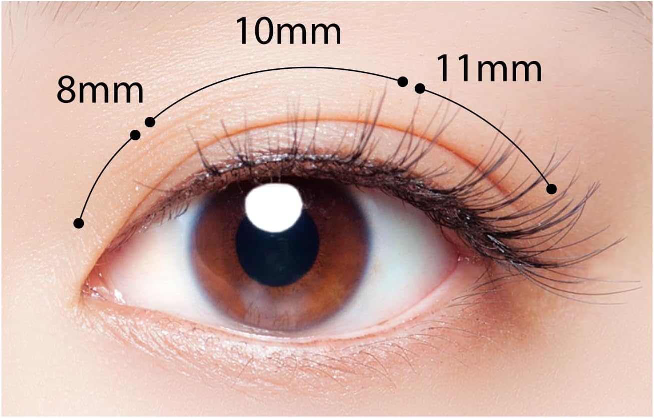 Cozy Honpo 3DEYES Eyelash 09 Clear Accents False Eyelashes 09 Clear Accents Black 3 Pairs (x1)